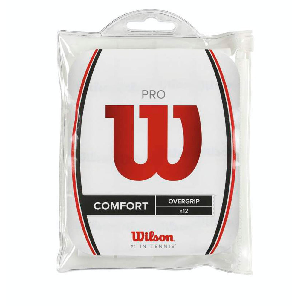 Wilson Pro Overgrip White 12 Pack Werder Rackets