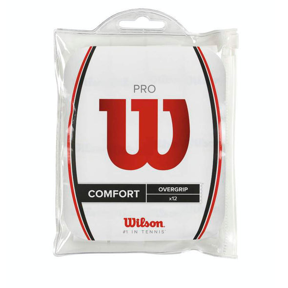 Wilson Pro Overgrip White - 12 Pack
