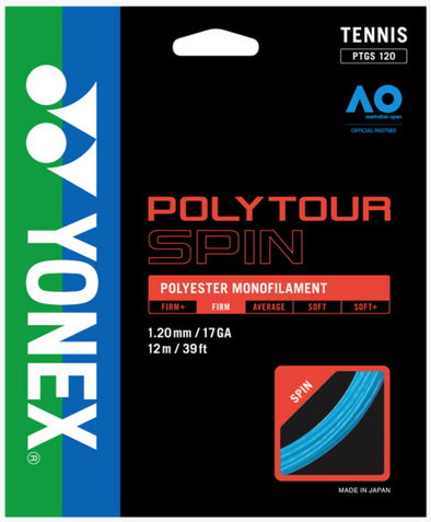 yonex PolyTour Spin 17g Tennis String